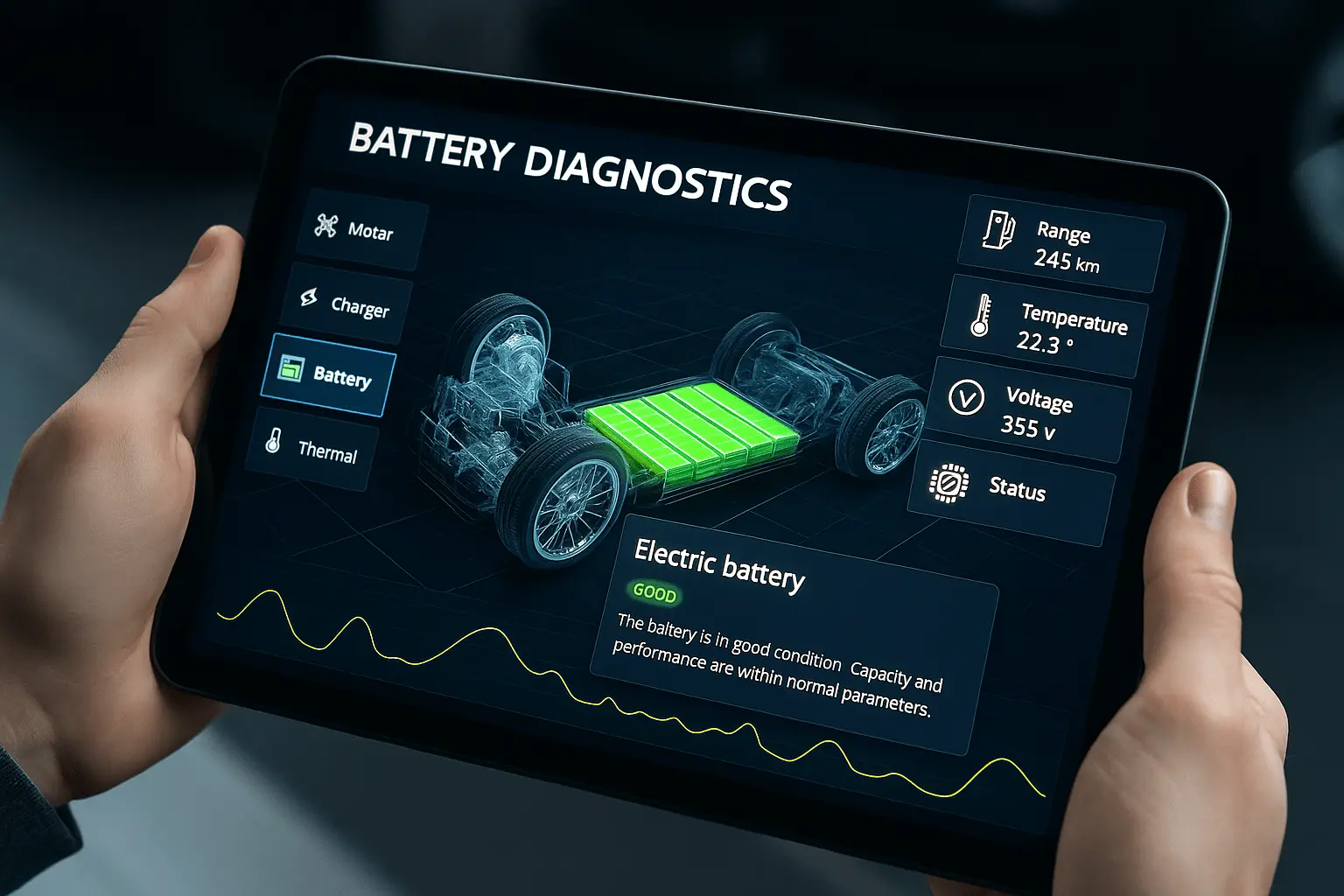 Diagnostika baterie elektroauta